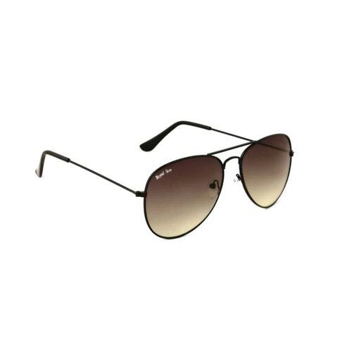 Lentes de sol unisex color marron estilo aviator