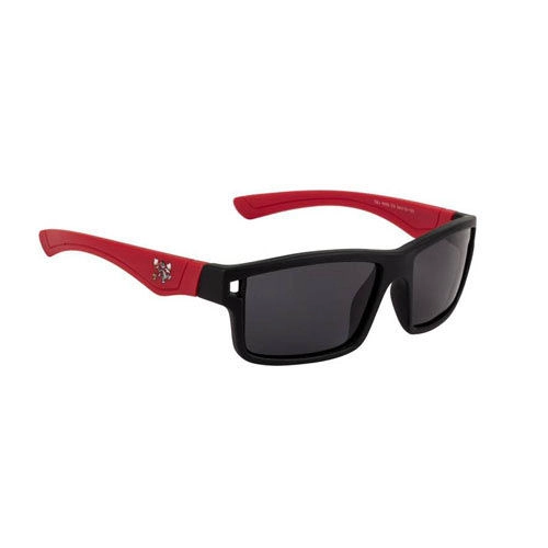 Lentes de sol unisex color negro y armazon rojo